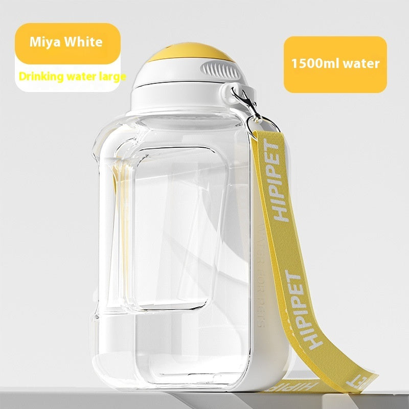 2 In 1 Dog Large Capacity Pets Out Drinking Pot Cat Water Dispenser Portable Water Cup Water And Food Integrated Bowl Pet Products Pets Fashion