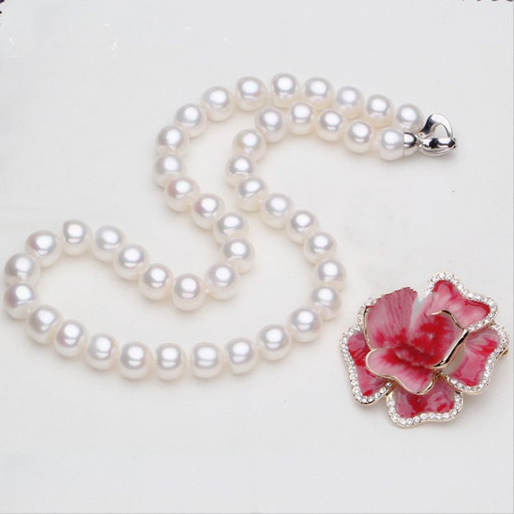 Natural Freshwater Pearl Necklace Pi-Mart