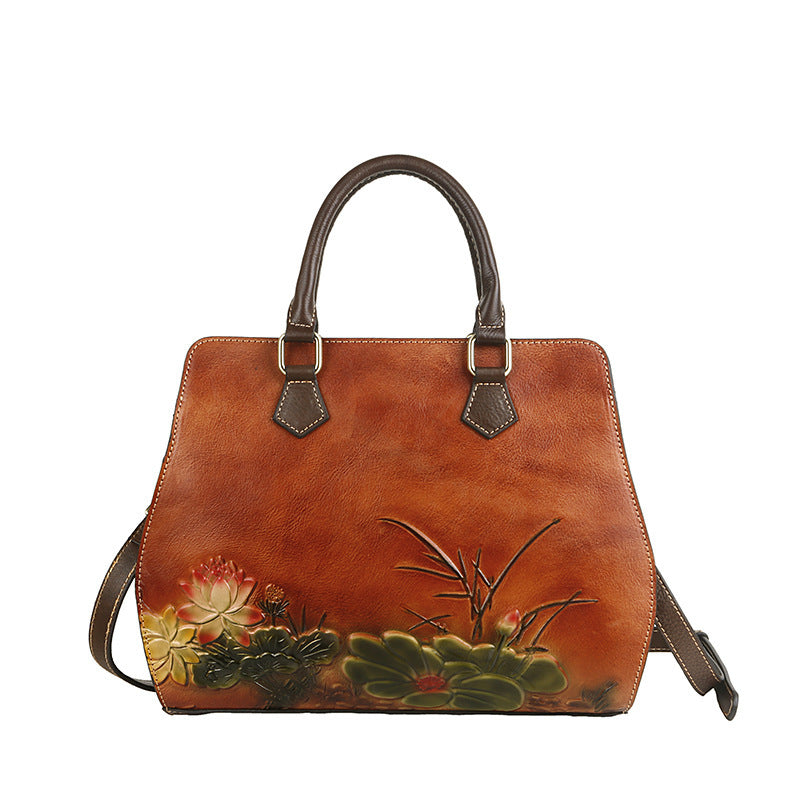 Original first layer cowhide handbags LadyShow.Store