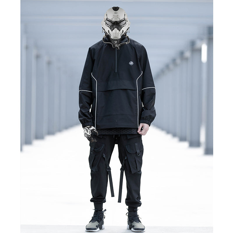 reflective half zipper jacket Best YouTube Store