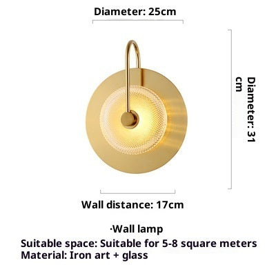 Creative Restaurant Living Room Bedroom Background Wall Lamp PearlNestDecor.com
