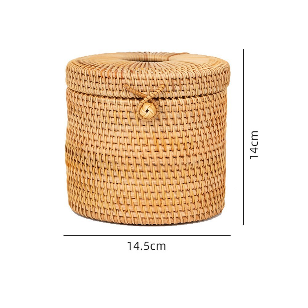 Rattan Handmade Tissue Box Drawer Box Living Room Bedroom Storage Box