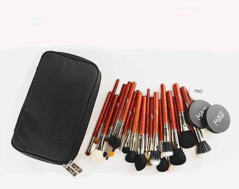 Pu professional makeup brush bag storage