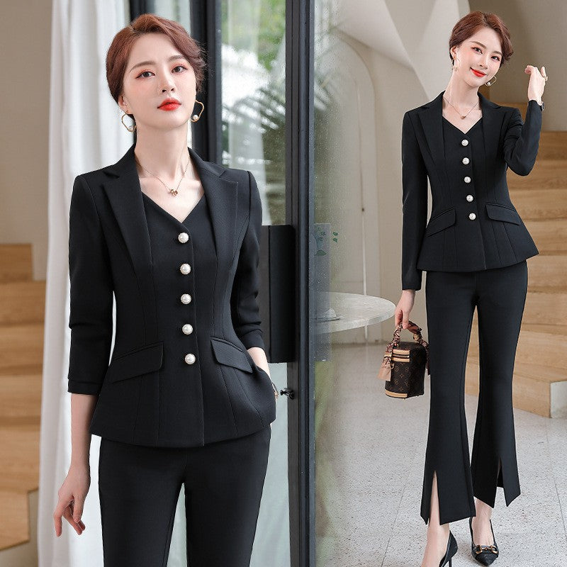 Women’s Office Business Suit Jacket and Pants Set Pi-Mart
