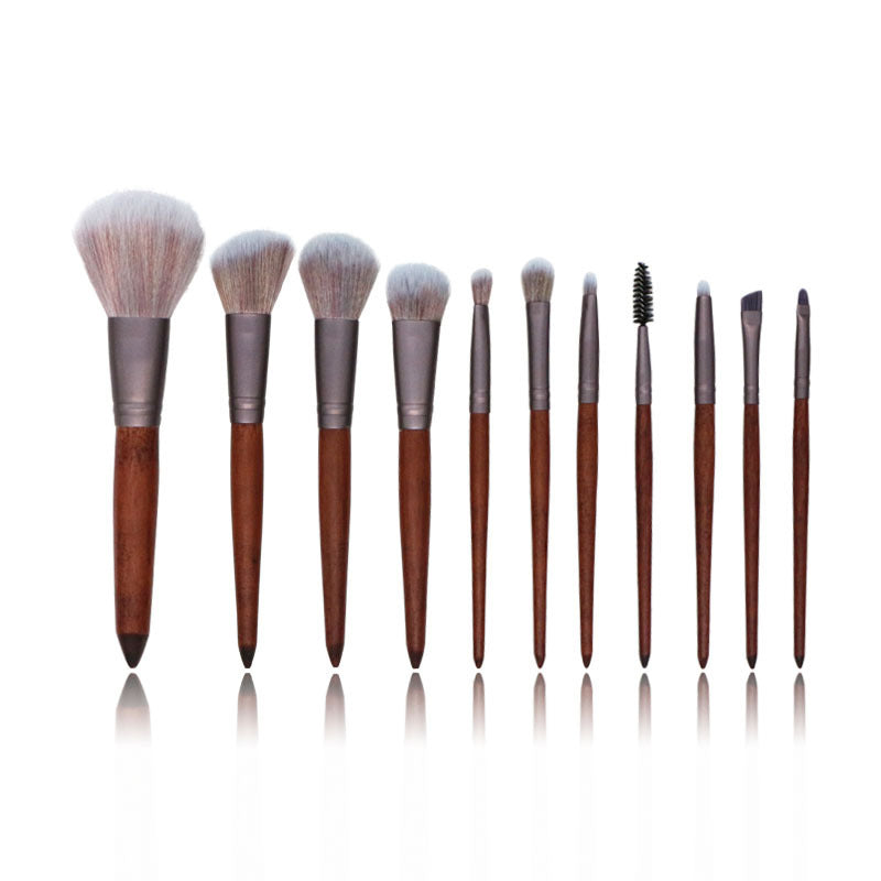 Color fiber hair makeup brush