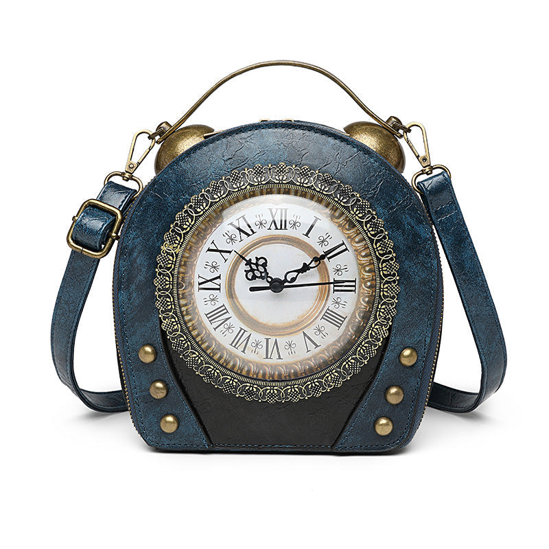 Walking clock antique bag PearlNestDecor.com