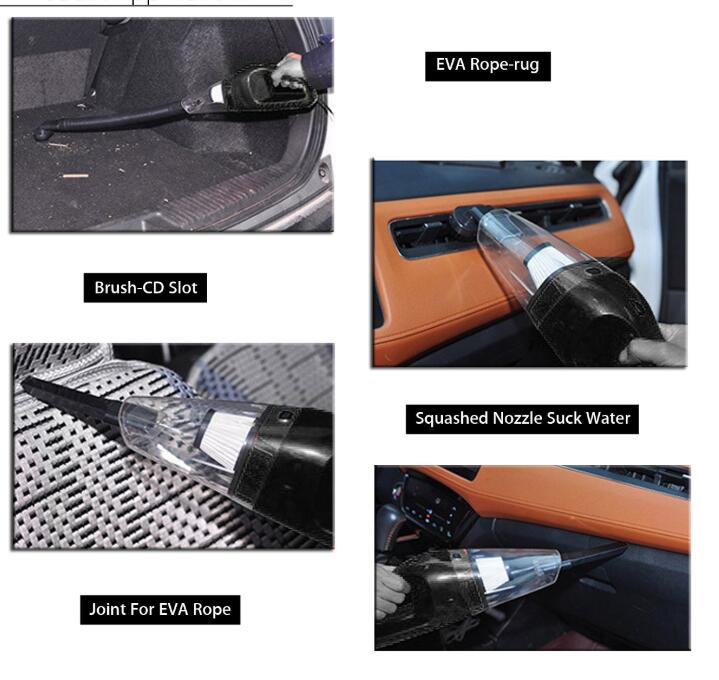 High Power Wet and Dry Vacuum Cleaner Car Vacuum Cleaner Super Suction Haipa Handheld CJD