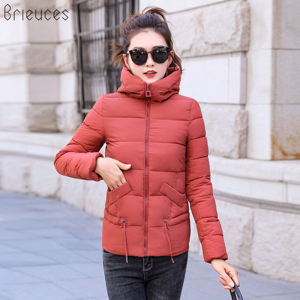 HEE GRAND Winter Jacket Women 2021 Padded Bag Snow Jackets Female Autumn Slim Short Jacket Outwear Ladies Winter Coat WWM1692