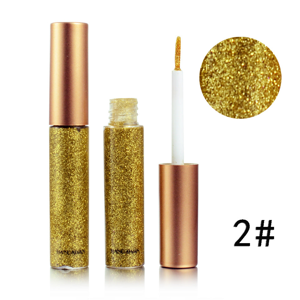 HANDAIYAN Brand 1 Pcs Glitter Liquid Eyeliner Pen 10 Colors Metallic Shine Eye Shadow & Liner Combination Pencil Eyes Makeup LadyShow.Store