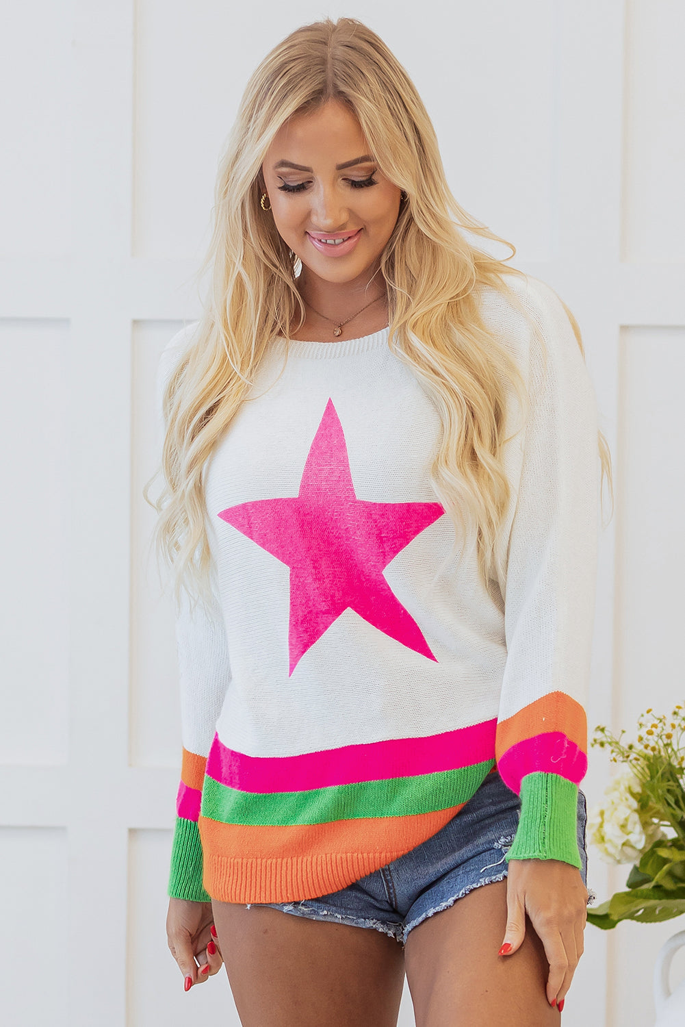 Stella Edge Drop Shoulder Sweater LuxuryLifeWay Online Store
