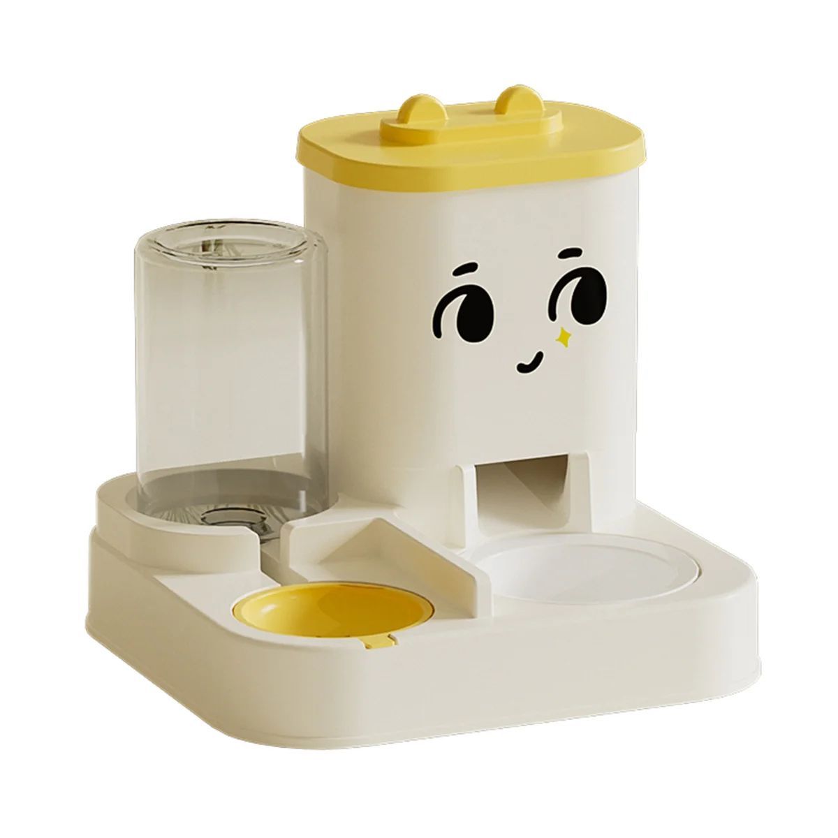 Pet Cartoon Feeding And Watering Dispenser With Large Capacity - Universal Cat And Dog Bowls For Pets Pets Fashion