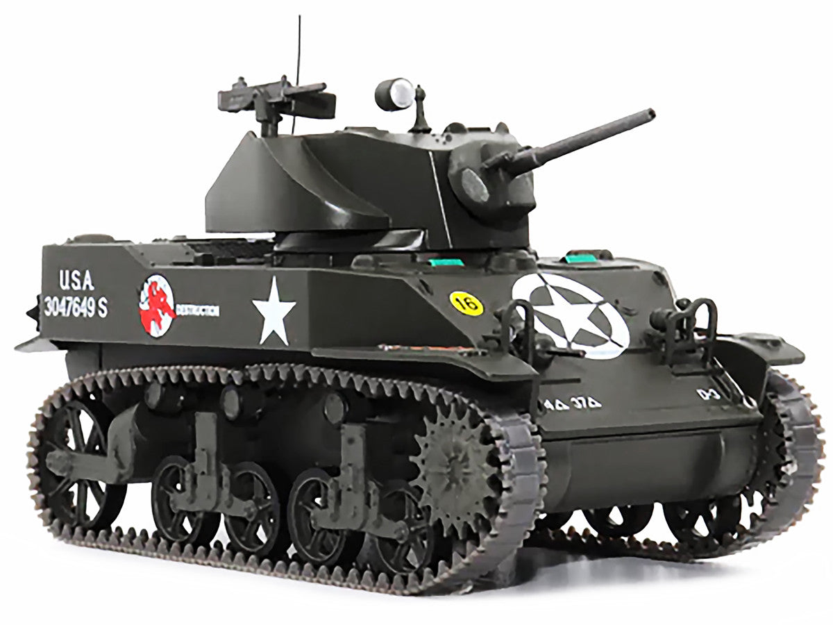 M5A1 Light Tank #16 "Destruction" "U.S.A. 37th Tank Battalion France September 1944" 1/43 Diecast Model by AFVs of WWII LuxuryLifeWay Online Store
