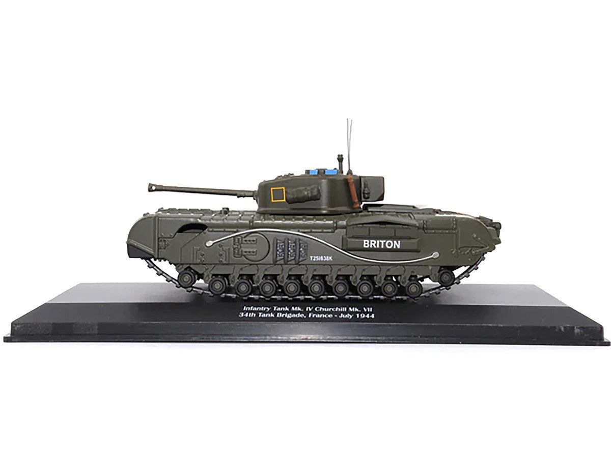 Infantry Tank Mk. IV Churchill Mk. VII "Briton" "UK 34th Tank Brigade France July 1944" 1/43 Diecast Model by AFVs of WWII LuxuryLifeWay Online Store