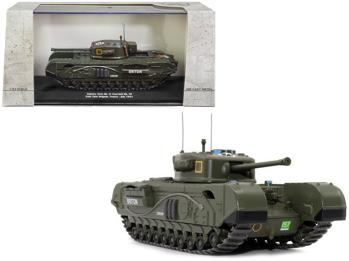 Infantry Tank Mk. IV Churchill Mk. VII "Briton" "UK 34th Tank Brigade France July 1944" 1/43 Diecast Model by AFVs of WWII LuxuryLifeWay Online Store