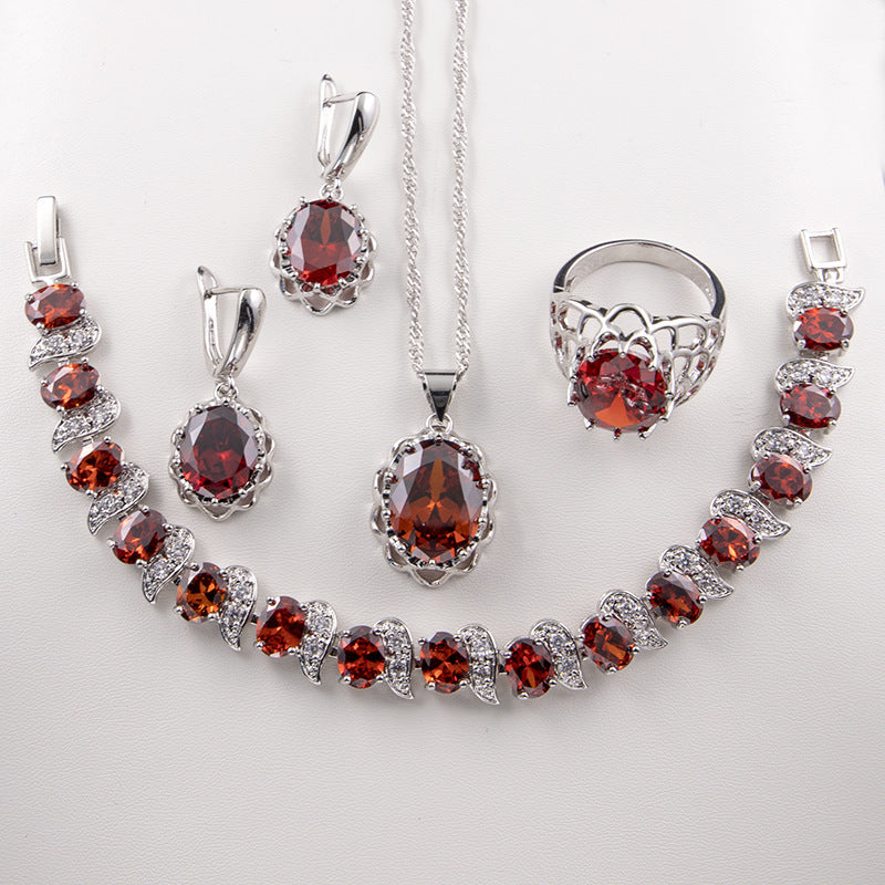 Flower basket earring set