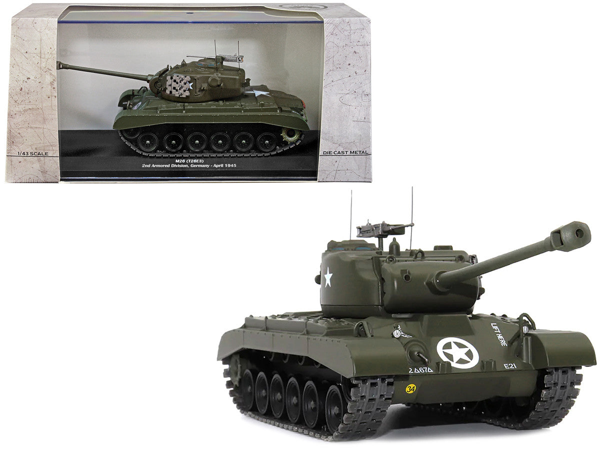 M26 (T26E3) Tank "U.S.A. 2nd Armored Division Germany April 1945" 1/43 Diecast Model by AFVs of WWII LuxuryLifeWay Online Store