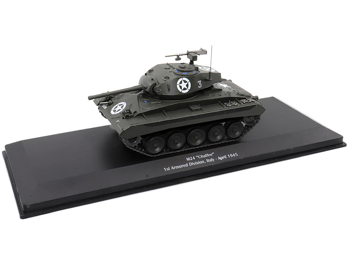 M24 "Chaffee" Tank #3 "U.S.A. 1st Armored Division Italy April 1945" 1/43 Diecast Model by AFVs of WWII LuxuryLifeWay Online Store