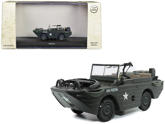 Ford GPA Amphibious Vehicle Olive Drab "United States Army" 1/43 Diecast Model by Militaria Die Cast LuxuryLifeWay Online Store