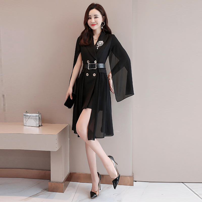 Spring Fashion Slim Fit Double-Breasted Suit Jacket Pi-Mart