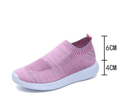 Spring new low help female flying woven mesh round head flat with single shoes deep mouth set foot comfortable flat bottom large code tide Best YouTube Store