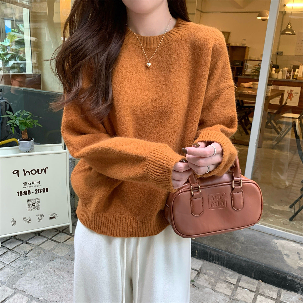 Korean Style Soft Glutinous Loose Candy Color Sweater LadyShow.Store