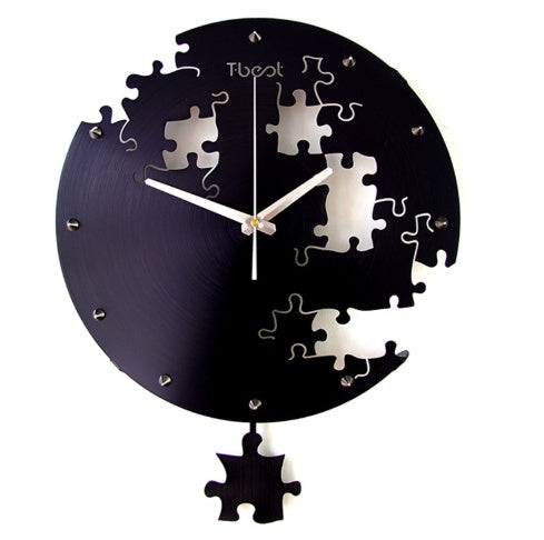 16 Inch Circilar Creative Wall Clock Art Wall Watch Modern Design Living Room And Bedroom Mute Clock Wall Home Decor Wall Clocks PearlNestDecor.com