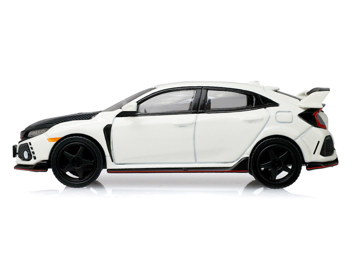 2018 Honda Civic Type-R (FK8) RHD (Right Hand Drive) Championship White with Carbon Hood "Tokyo Torque" Series 10 1/64 Diecast Model Car by Greenlight LuxuryLifeWay Online Store