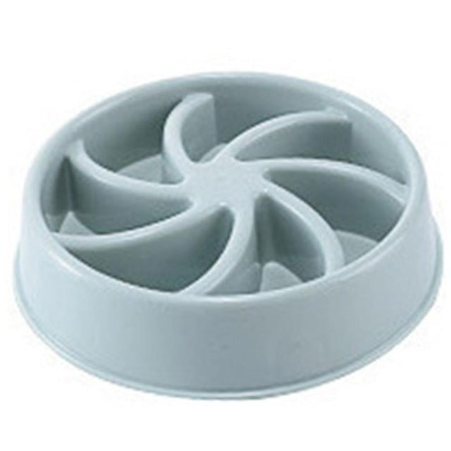 Plastic Pet Dogs And Cats Choke Prevention Slow Food Bowl Pets Fashion