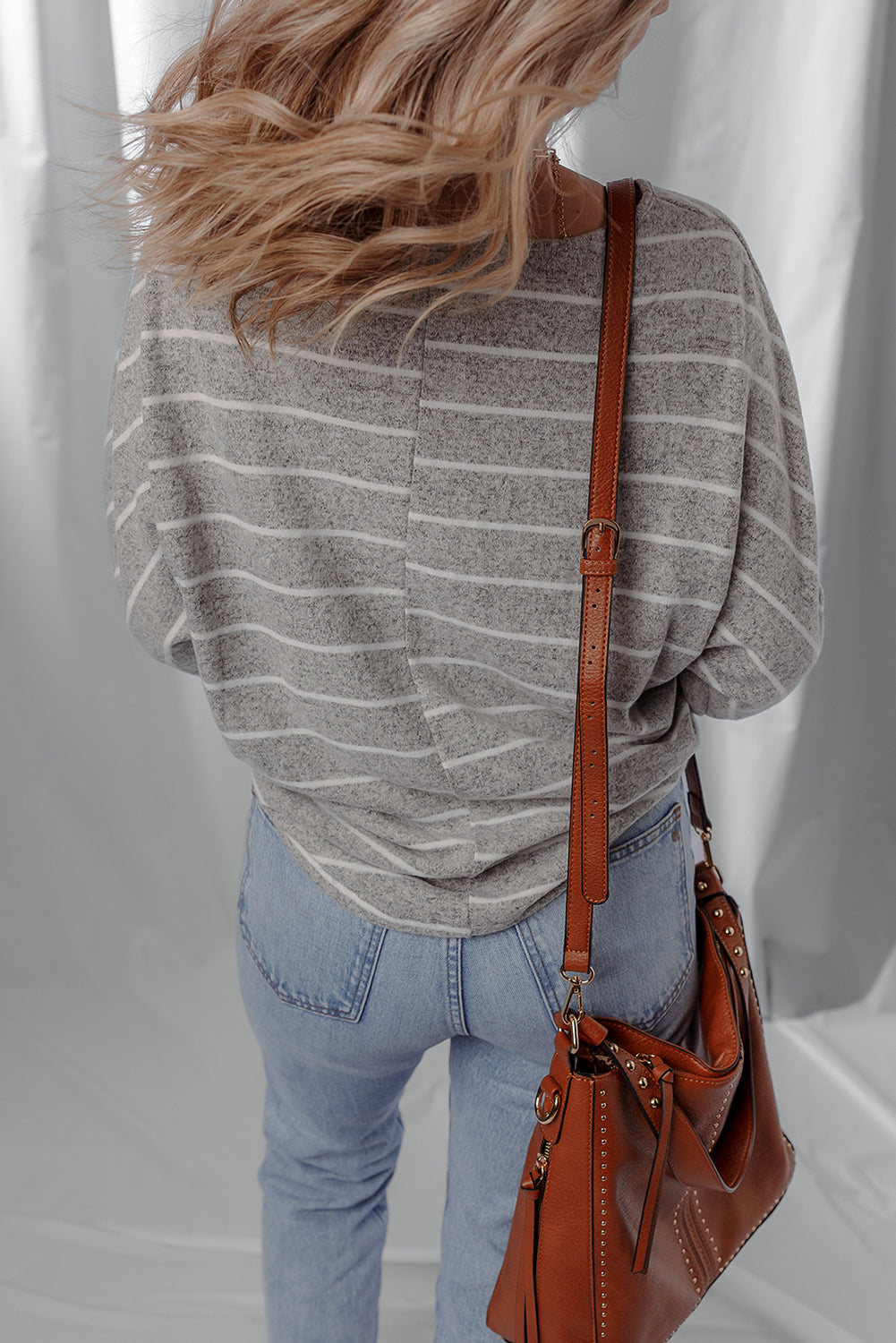 Bella Stripe Dolman Sleeve Top LuxuryLifeWay Online Store