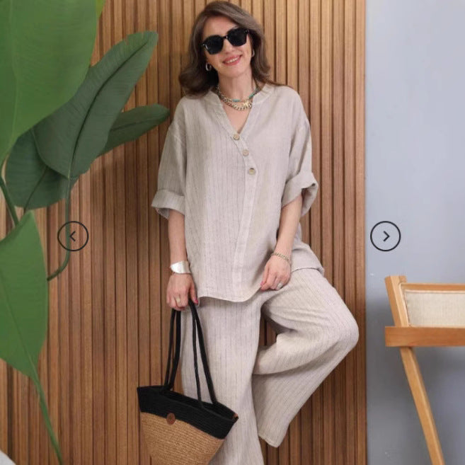 European And American Women's Clothing Casual Top Pants Best YouTube Store