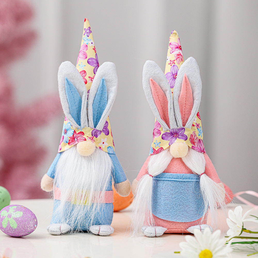 Creative Easter Decoration Standing Posture Bead Caps Doll Ornaments