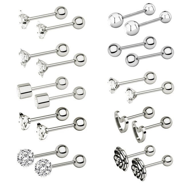 Exquisite zircon earring set