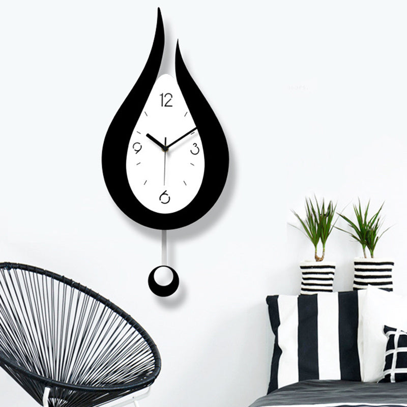 Water drop swing wall clock