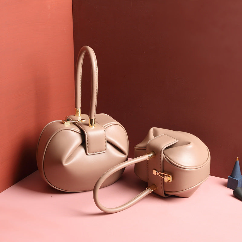 Leather handbags fashion dumplings handbag LadyShow.Store