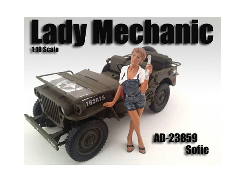 Lady Mechanic Sofie Figure For 1:18 Scale Models by American Diorama LuxuryLifeWay Online Store