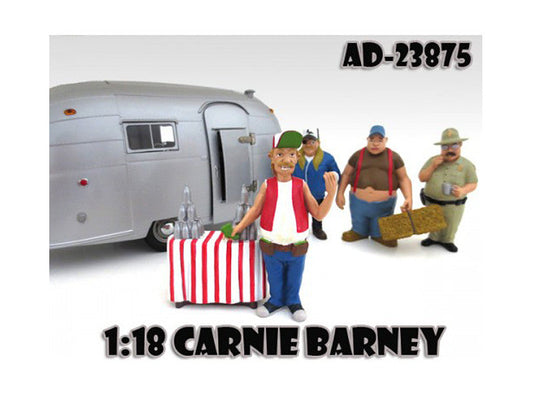 Carnie Barney "Trailer Park" Figure For 1:18 Diecast Model Cars by American Diorama LuxuryLifeWay Online Store