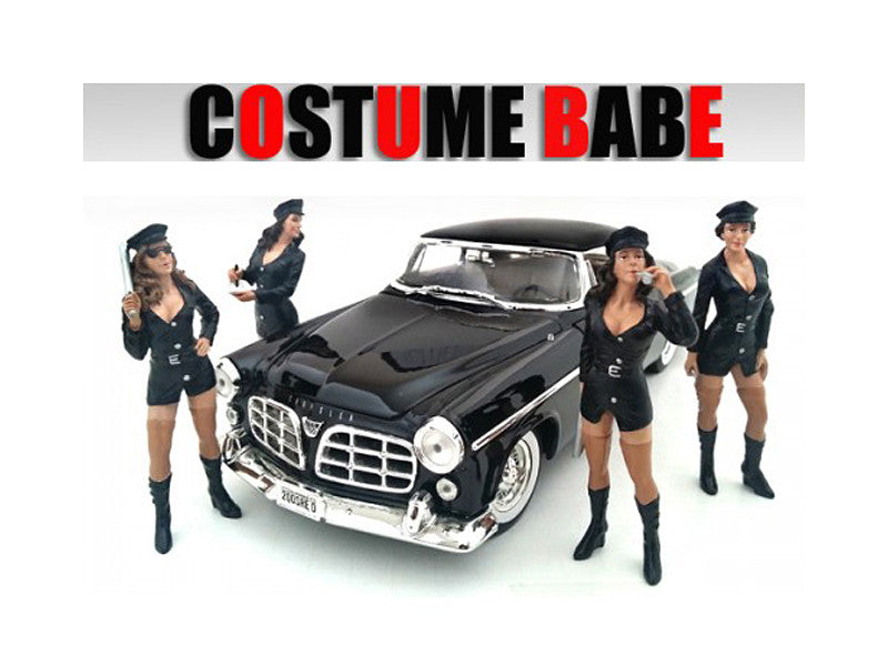 "Costume Babes" 4 Piece Figure Set For 1:24 Scale Models by American Diorama LuxuryLifeWay Online Store