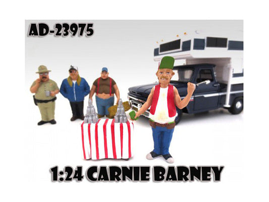 Carnie Barney "Trailer Park" Figure For 1:24 Scale Model Cars by American Diorama LuxuryLifeWay Online Store