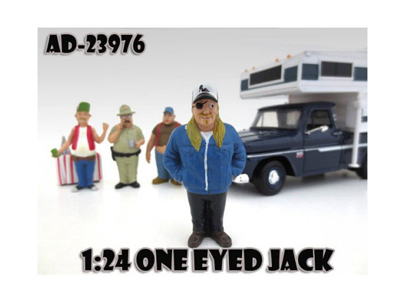 One Eyed Jack "Trailer Park" Figure For 1:24 Model Cars by American Diorama LuxuryLifeWay Online Store