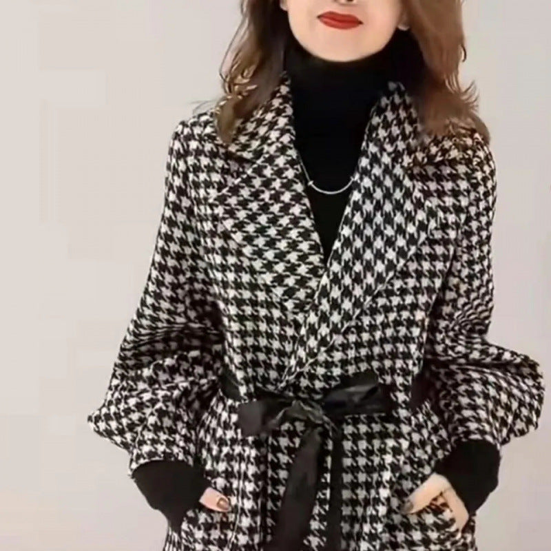 High-grade Woolen Mid-length Coat Women's Clothing Best YouTube Store