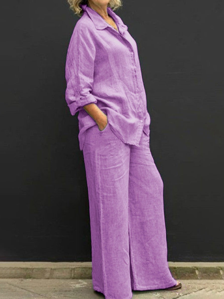 New Womens Shirt Set Casual Urban Outfit NorixaFashion.com