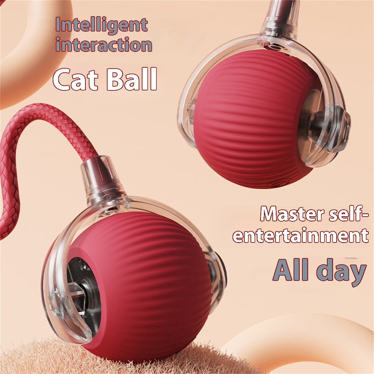Electric Cat Toy Automatic Cat Ball Self-entertainment Rolling Ball Pets Fashion