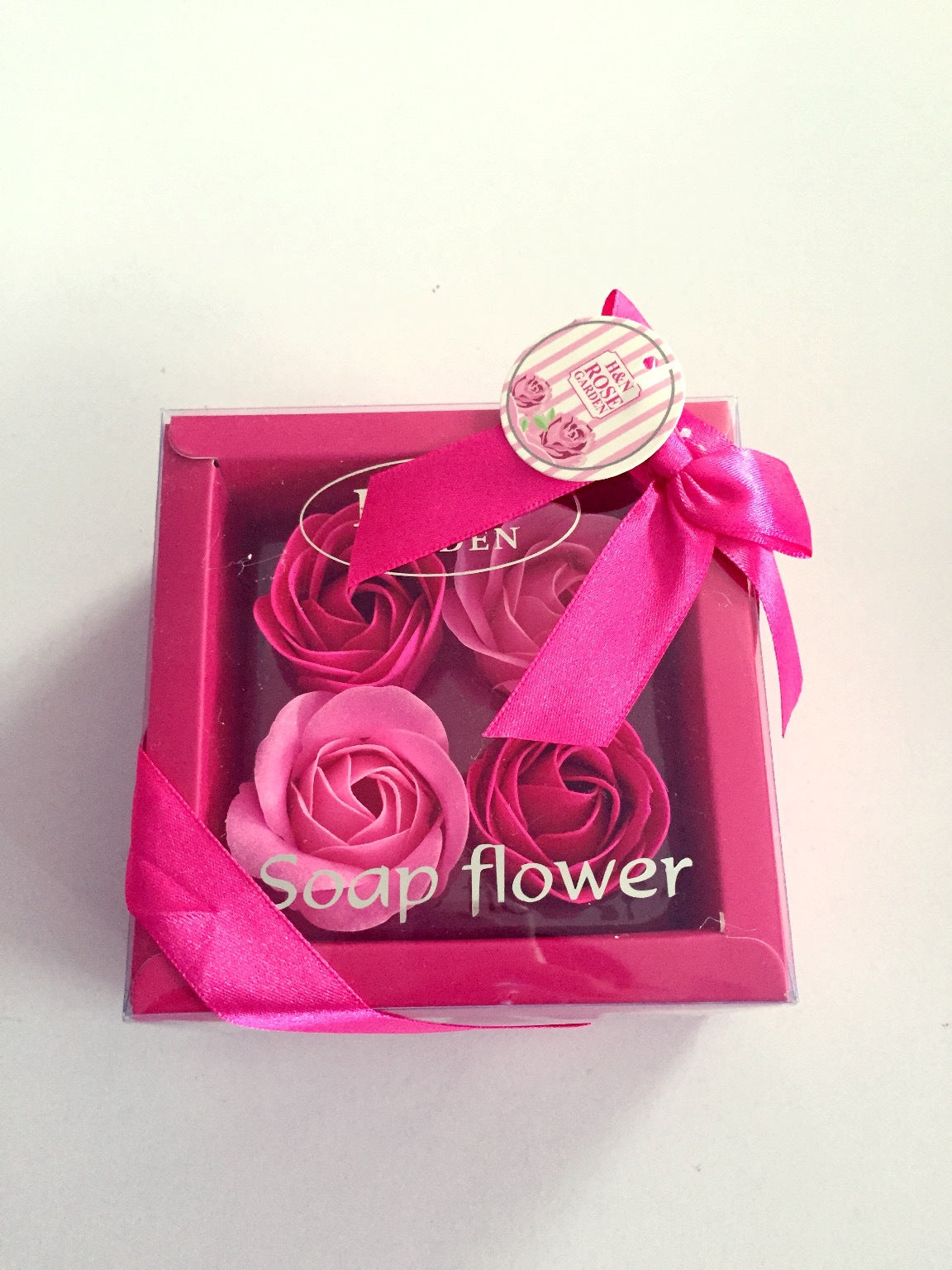 4 Rose Soap Flowers Gift Box For Valentine's Day LuxuryLifeWay Online Store
