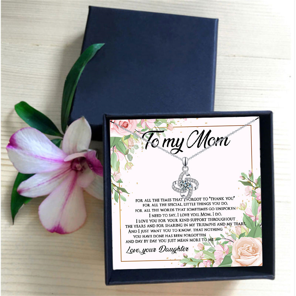 Four-Leaf Clover Lucky Necklace Mother's Day Gift Box Gift LadyShow.Store