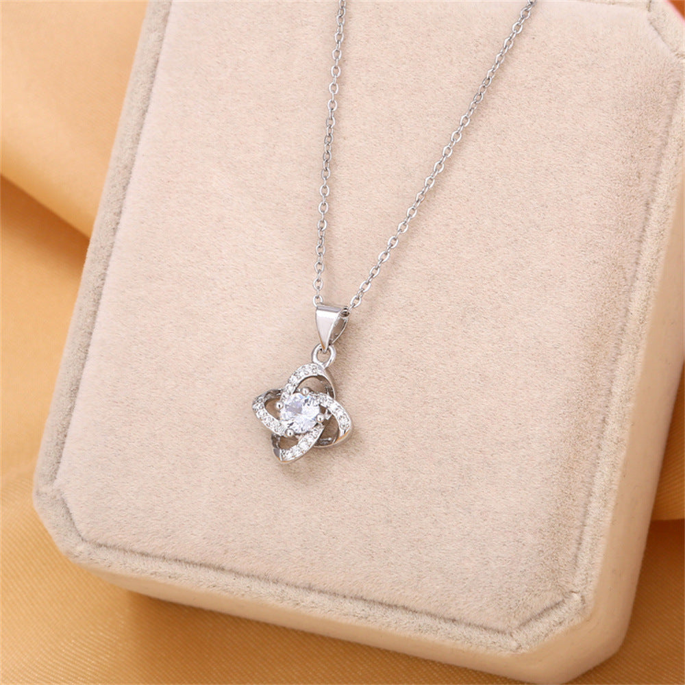 Four-Leaf Clover Lucky Necklace Mother's Day Gift Box Gift LadyShow.Store