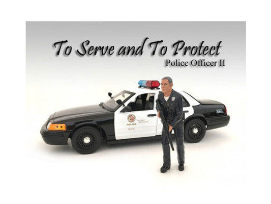 Police Officer II Figure For 1:18 Scale Models by American Diorama LuxuryLifeWay Online Store