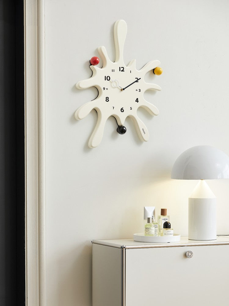 Simple Art Creative Punch-free Wall Clock PearlNestDecor.com