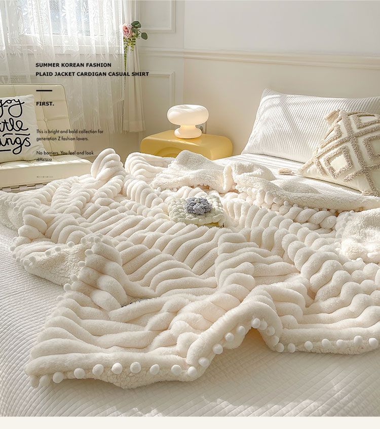 Dehaired Angora Blanket PearlNestDecor.com