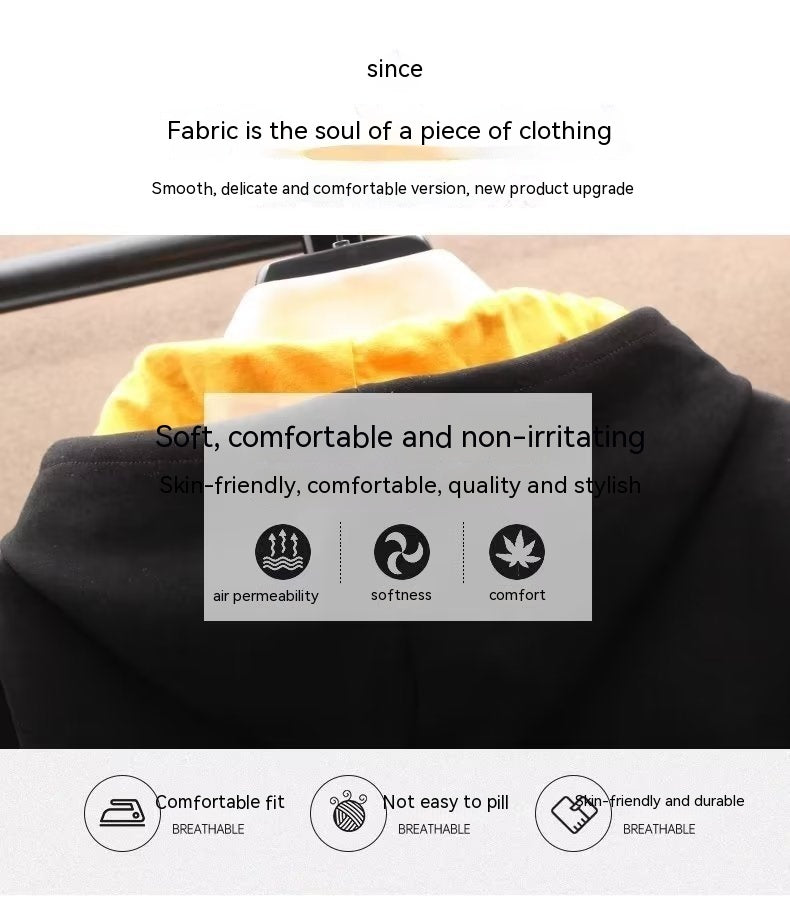 Anime Fleece-lined Thickened Hooded Sweatshirt LadyShow.Store