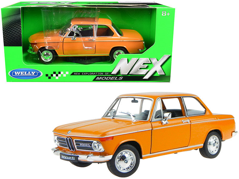 BMW 2002ti Orange 1/24 Diecast Model Car by Welly LuxuryLifeWay Online Store
